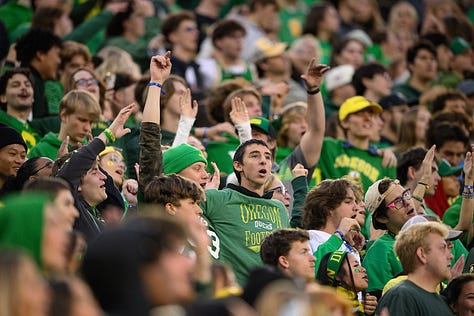 59,245 fans showed up on Saturday. (Photos: Tim Healy)