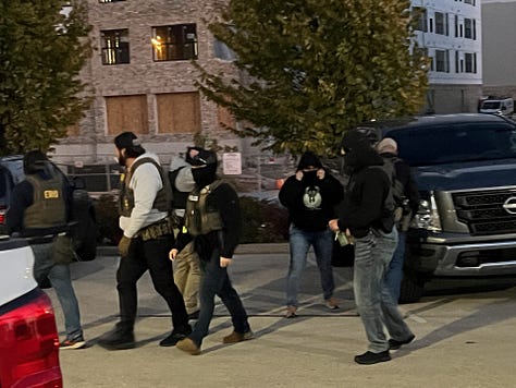 Photo gallery of ICE agents attempting to stage a raid in Milwaukee Oct. 29, 2025.