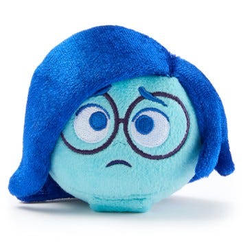 Sadness Headband Plush – Inside Out 2 – Mini 3 1/8'' Sadness Headband Plush – Inside Out 2 – Mini 3 1/8''