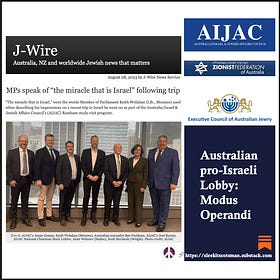 Australian Pro-Israeli Lobby: Modus Operandi