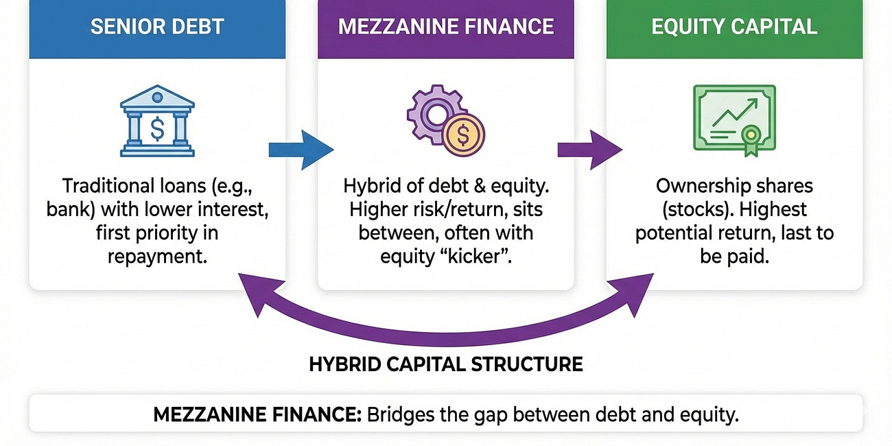 How to Model Mezzanine Financing End-to-End (Without Losing the Plot)
