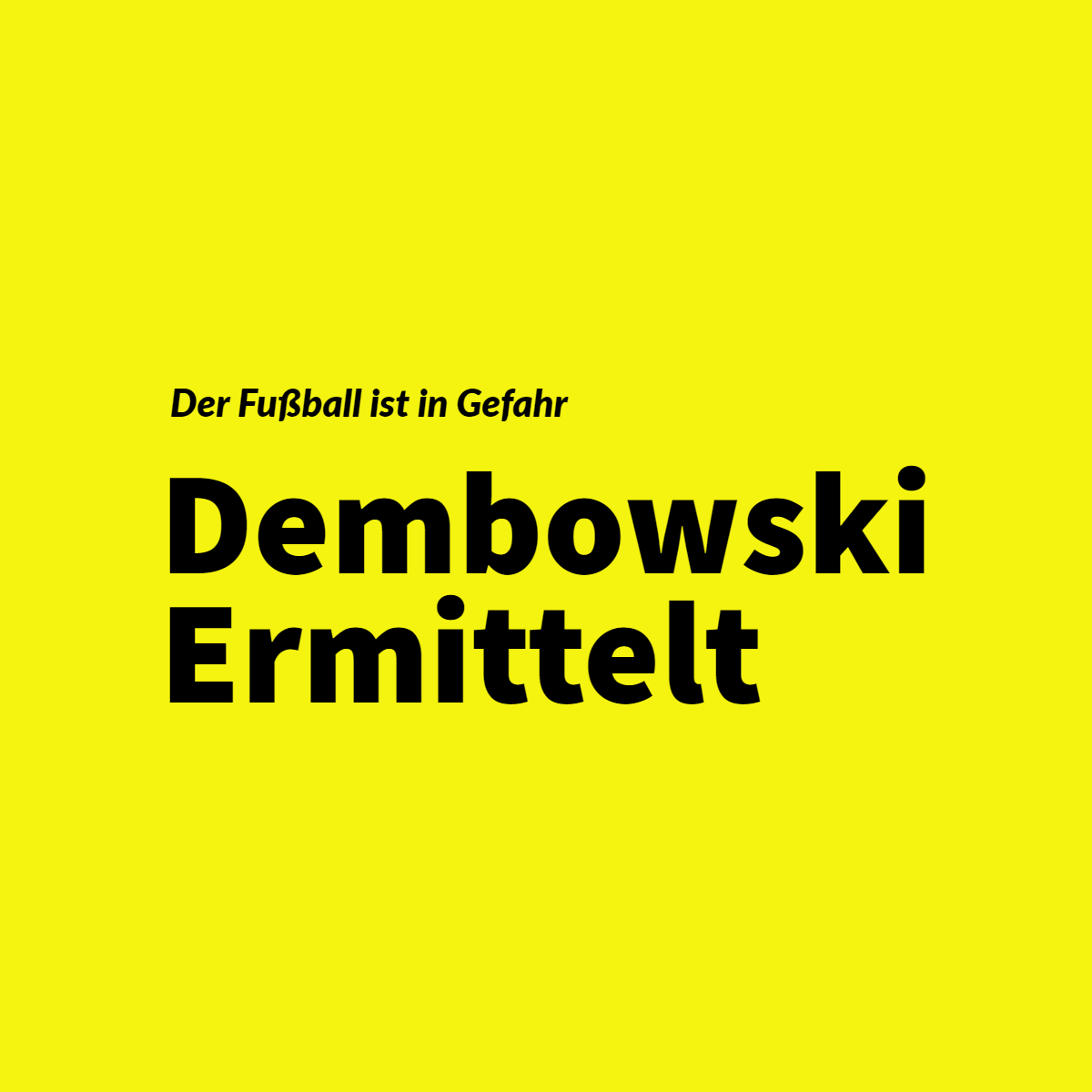Artwork for Dembowski Ermittelt