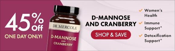 Get 45% Off on D-Mannose and Cranberry