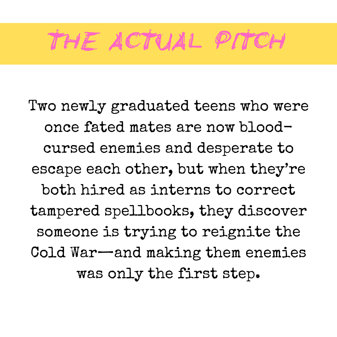 Two newly graduated teens who were once fated mates are now blood-cursed enemies and desperate to escape each other, but when they’re both hired as interns to correct tampered spellbooks, they discover someone is trying to reignite the Cold War—and making them enemies was only the first step.