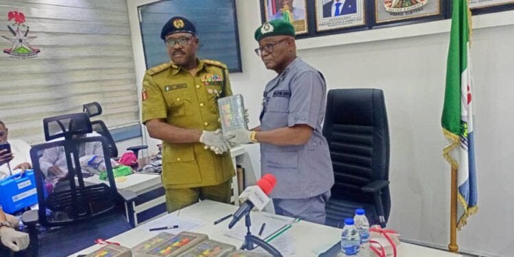 Customs intercepts suspected cocaine worth N1bn along Badagry-Seme border
