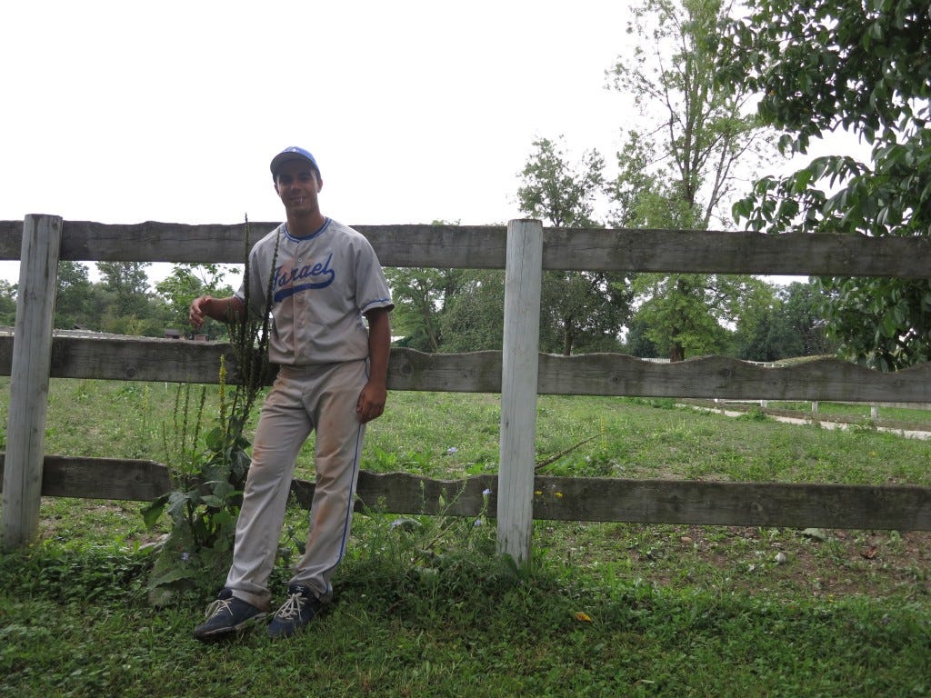 David Weiss, created in a labratory to be used in future Terminator films, experiment went horribly wrong, scientists added to much sawg, and Terminator was canceled, wound up on Israel National Team, Outfield.