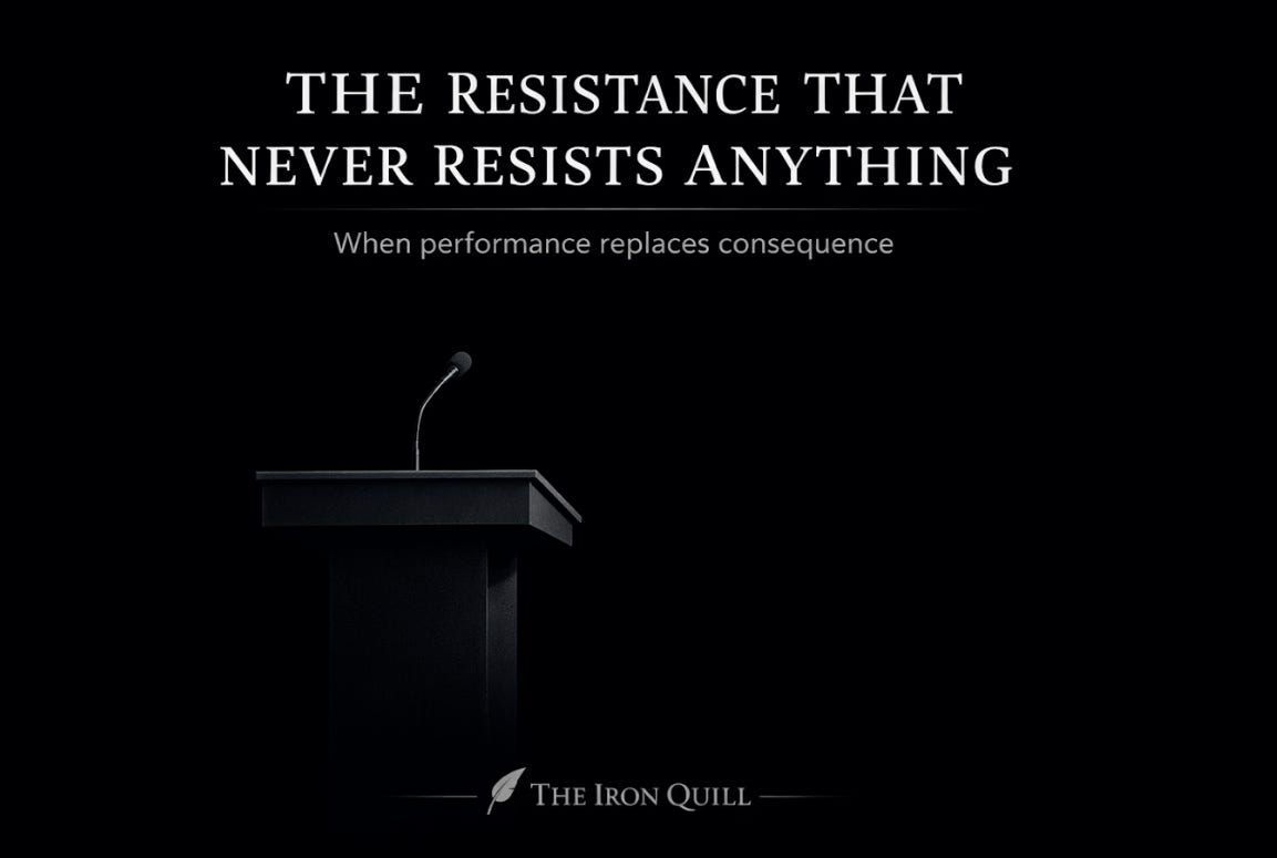 The Resistance That Never Resists Anything