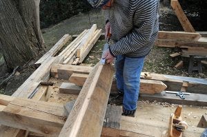bevel down chisel