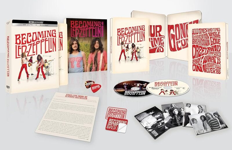 Becoming Led Zeppelin 4K Limited Collector's Edition Blu-ray