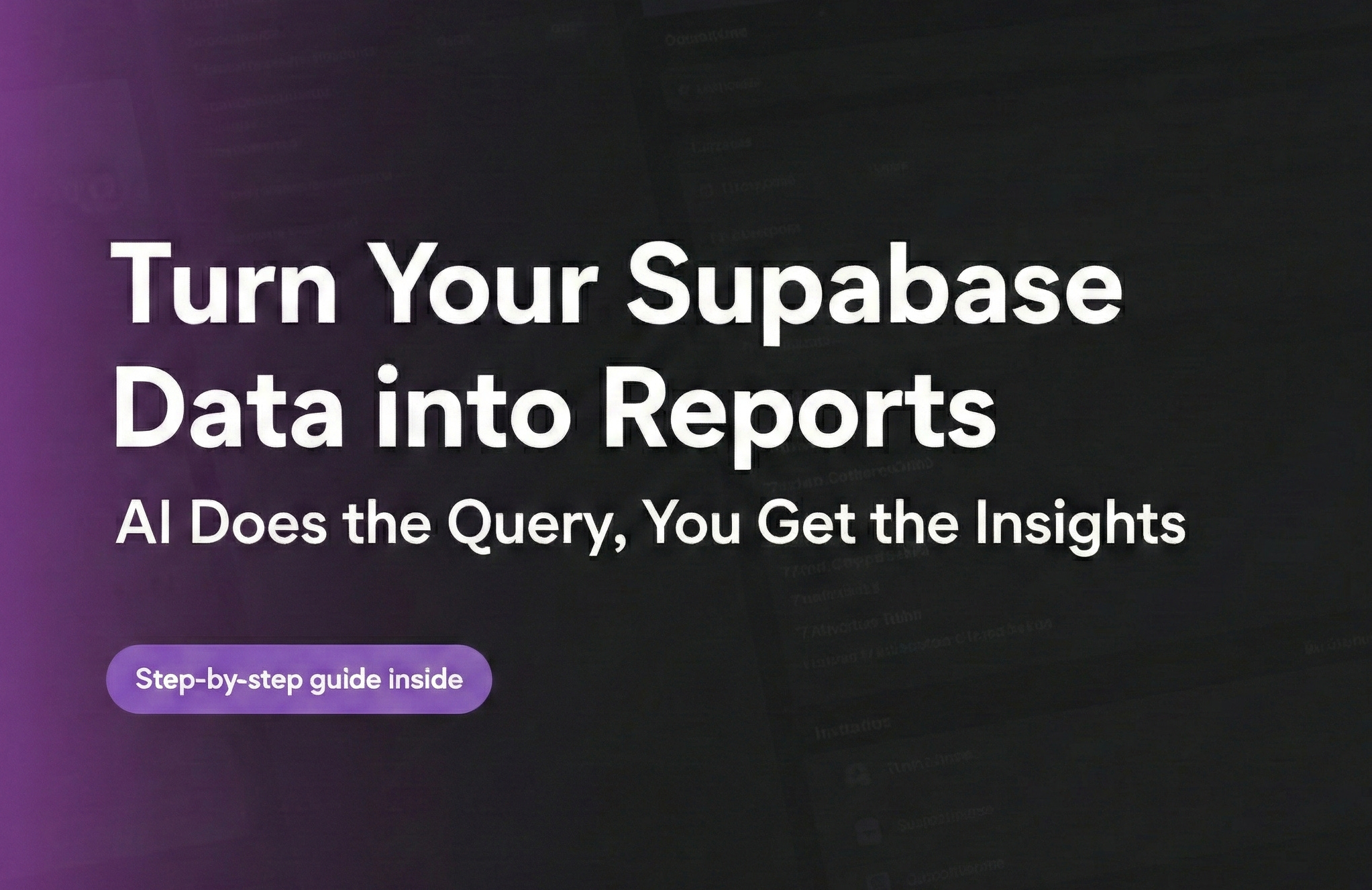 Preview image for Supabase for Everyday Users - Ai Database Assistant