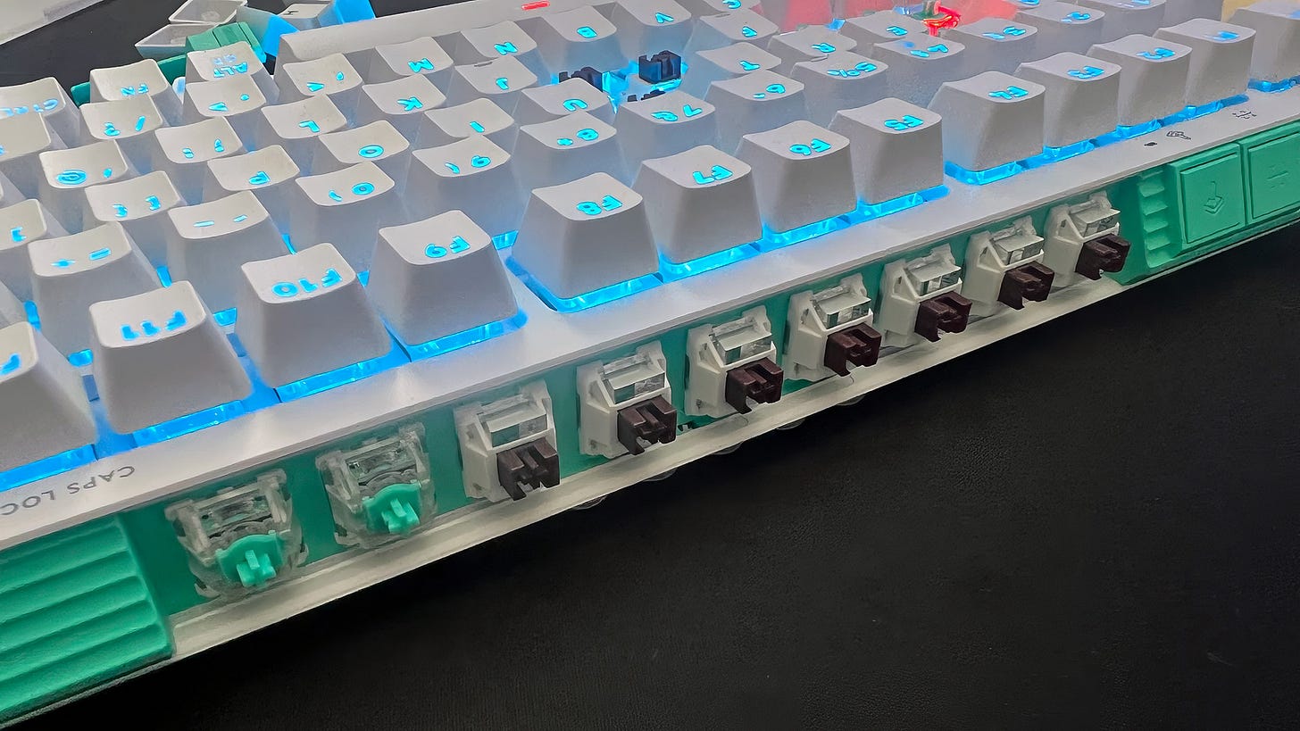 Logitech G G512 X switch storage