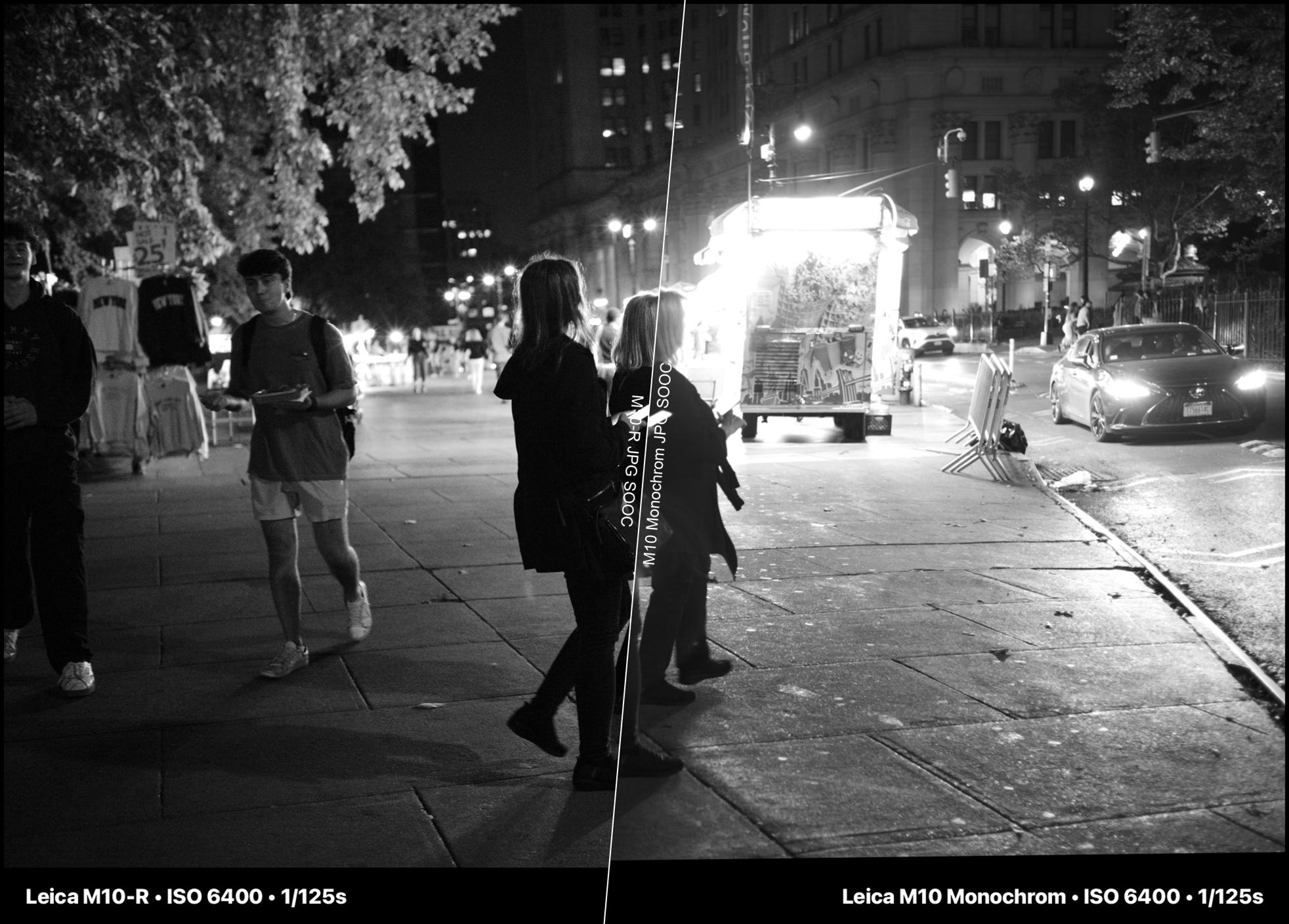 Image comparing the Leica M10-R with Leica Monochrom quality, side-by-side. Image comparing the Leica M10-R with Leica Monochrom quality, side-by-side.