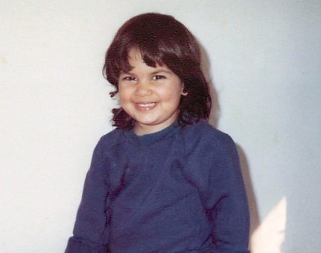 Ariane Sherine Juniper as a child