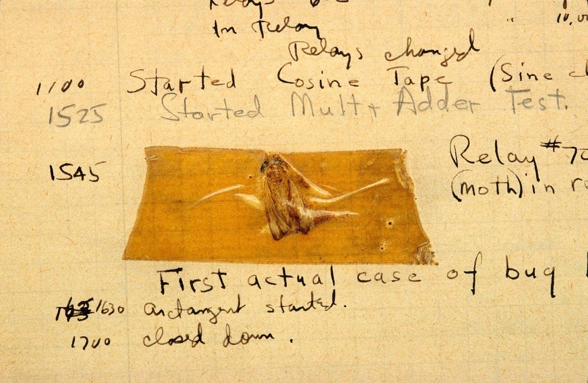 Harvard Mark I Grace Hopper bug - Business Insider Harvard Mark I Grace Hopper bug - Business Insider