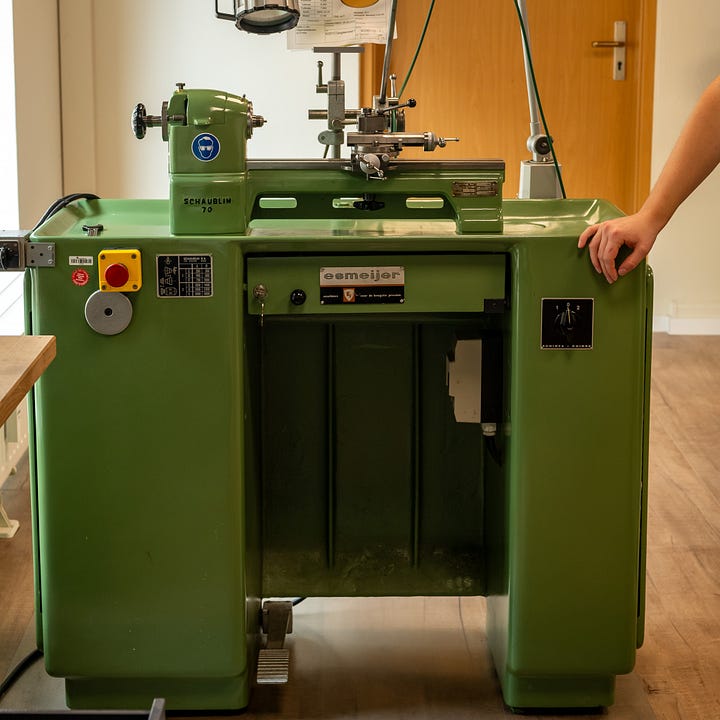 Swiss-made Schaublin 70 lathe