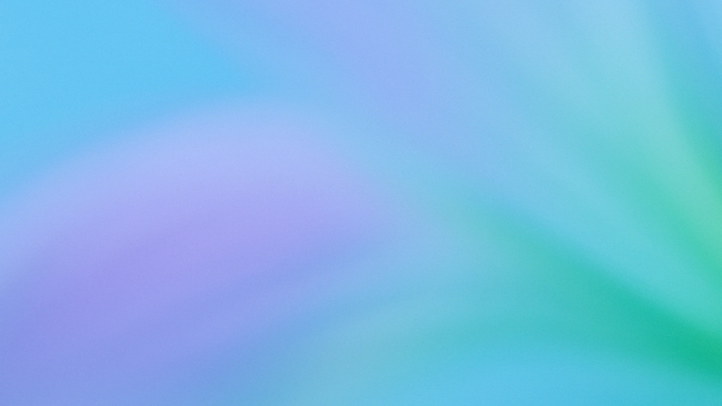 Abstract image with soft gradients of blue, purple, and green, forming a smooth radial blur pattern that evokes a calm and airy atmosphere.