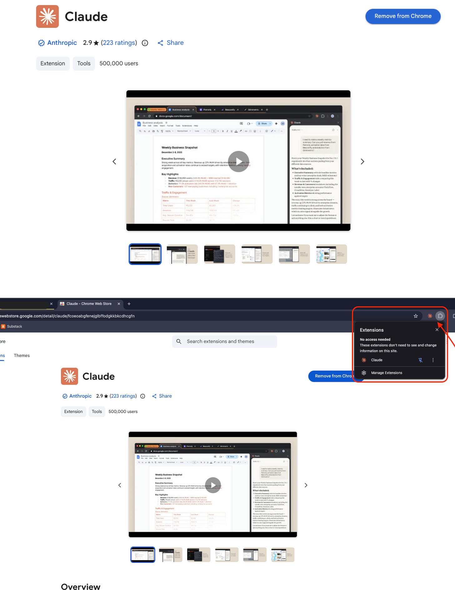Claude in Chrome Store Claude in Chrome Store