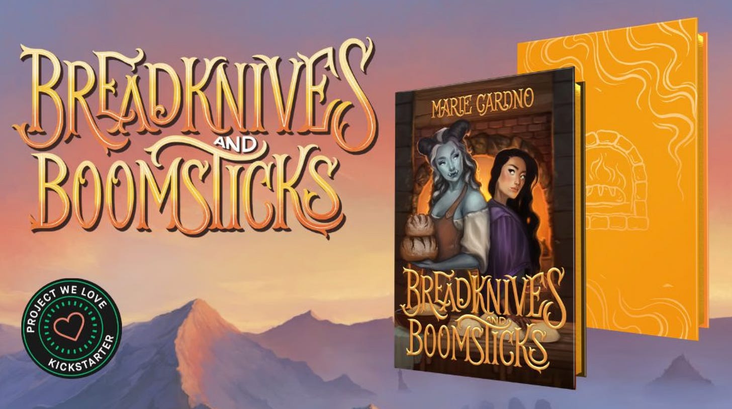 Linked banner for the Breadknives and Boomsticks Kickstarter