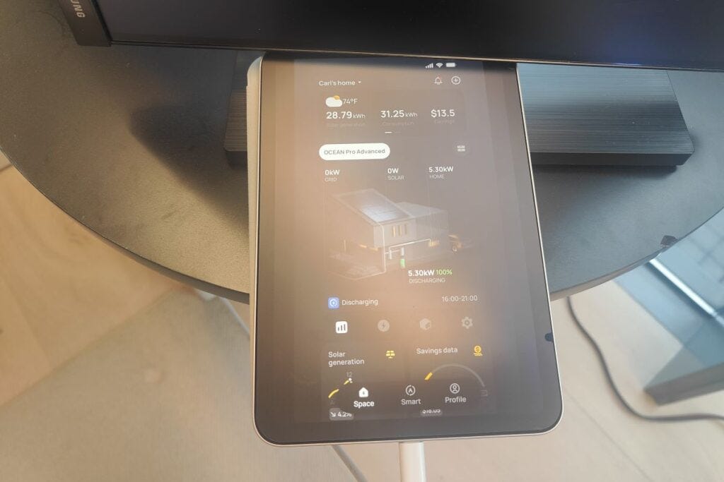 EcoFlow app for Ocean Pro
