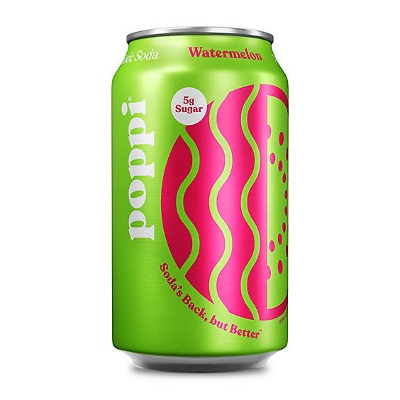 Poppi Watermelon Prebiotic Soda - 12 Fl. Oz. - safeway