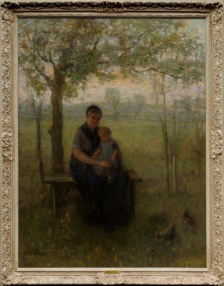 'De Drentse Madonna' - olieverf op doek: Jozef Israëls (herkomst: coll. Drents Museum, Assen)
