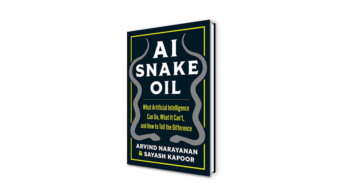 Start reading the AI Snake Oil book online