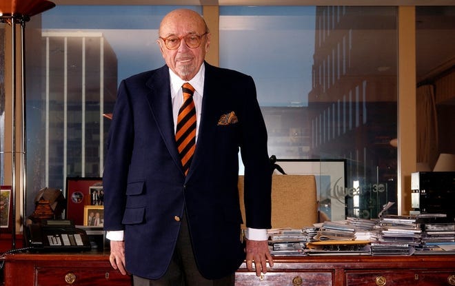 Ahmet Ertegun, the founder of Atlantic Records, dies at age 83