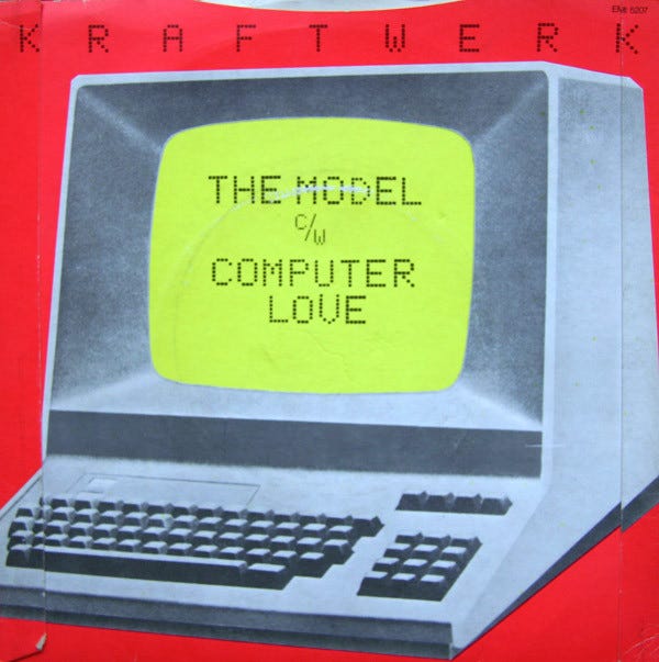 Computer Love - Kraftwerk (1981) - Kenny Deane Vinyl Art