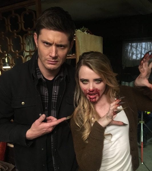 kathryen newton tweet jensen ackles with bloody supernatural mouth clare kathryen newton tweet jensen ackles with bloody supernatural mouth clare
