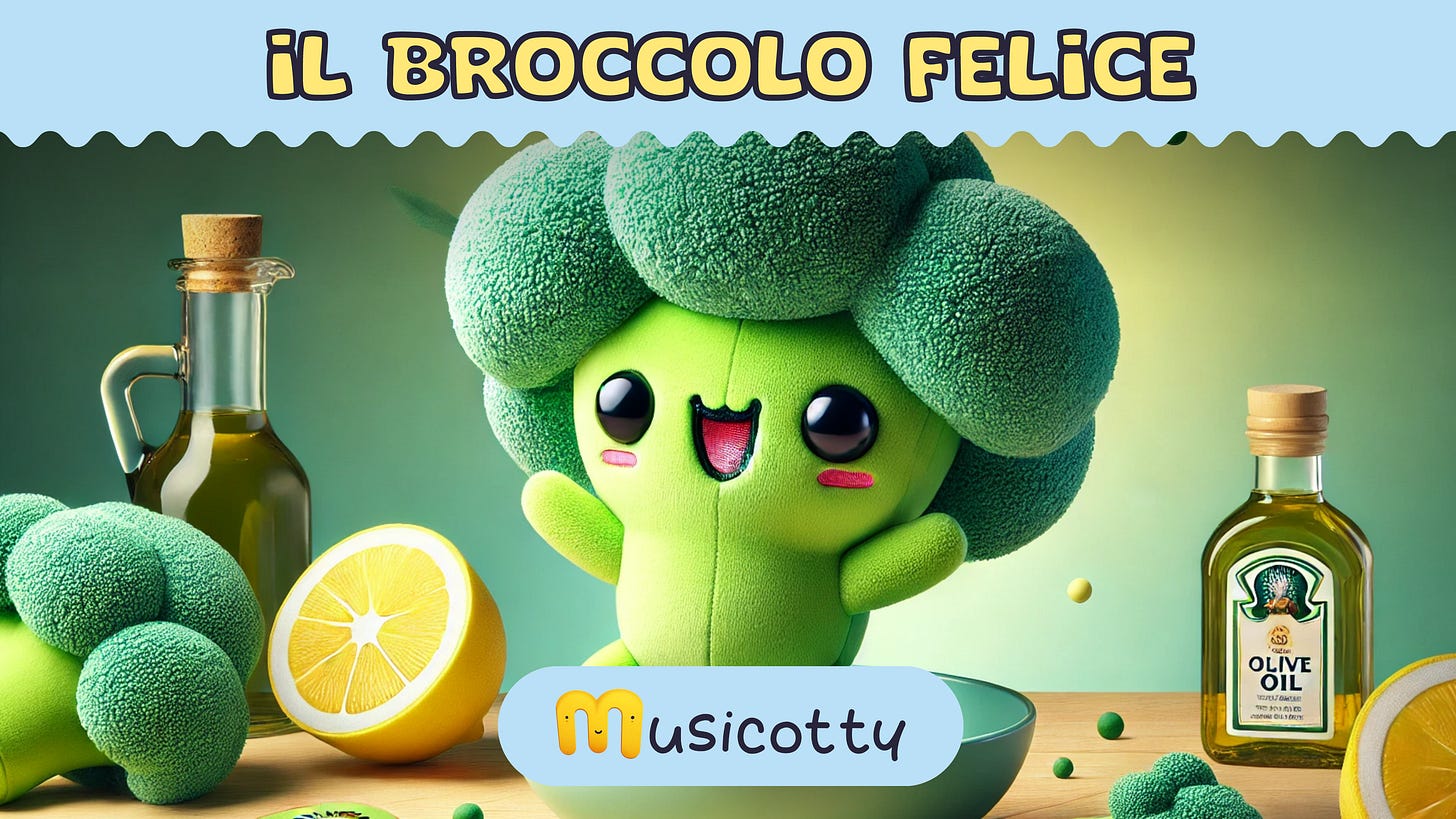 Un broccolo che salta, balla e rende mangiare sano un gioco da ragazzi! Un broccolo che salta, balla e rende mangiare sano un gioco da ragazzi!