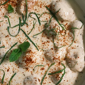 Shish Barak (Arab Beef Dumplings in a Savory Yogurt Sauce)