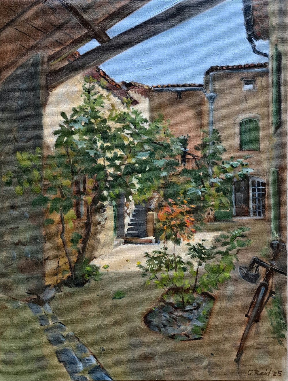 The courtyard painting
