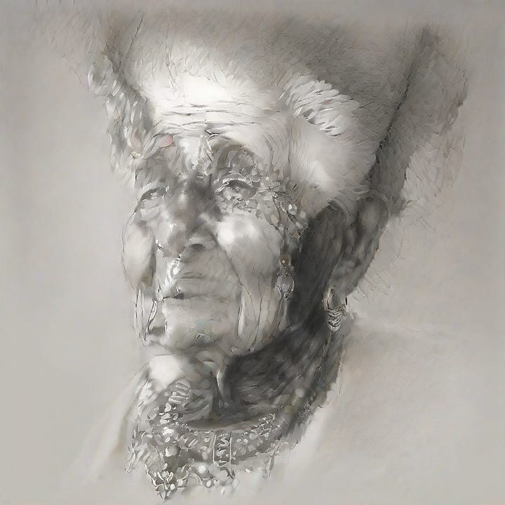 Princess that turns into an old lady when you rotate the image