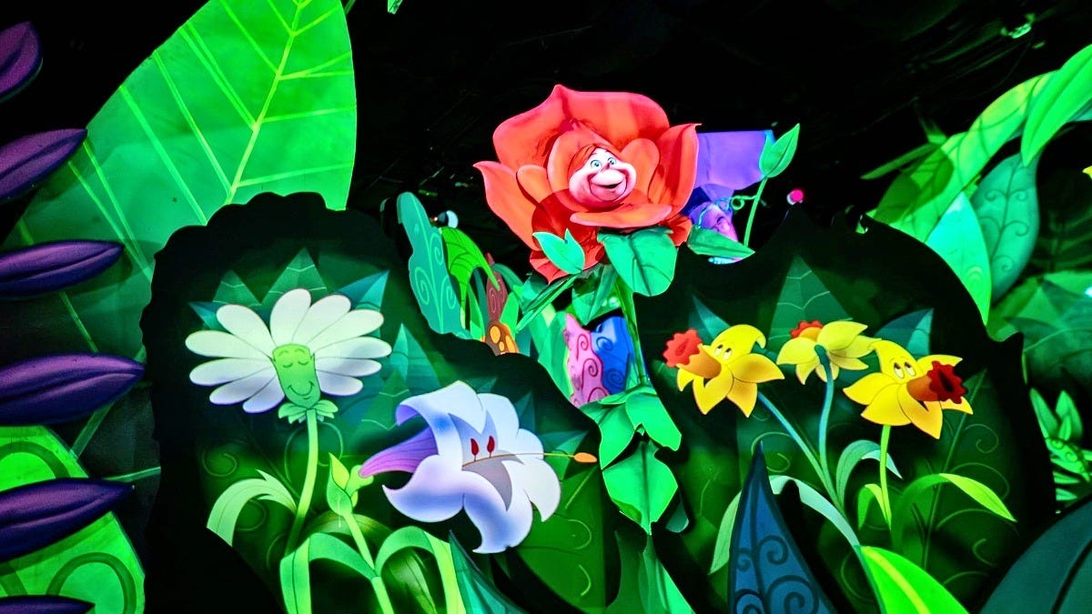 Inside the Alice in Wonderland ride at Disneyland. Image: Disney