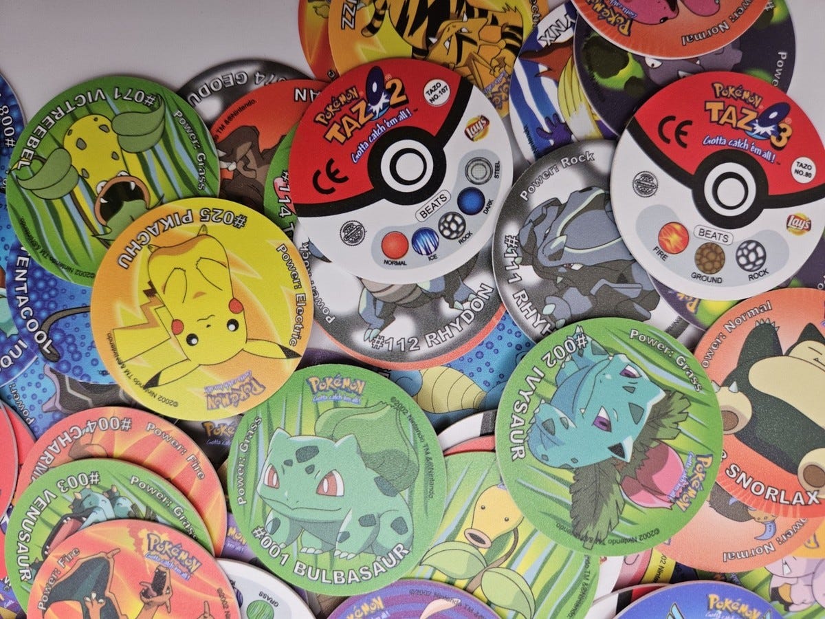 Full Set Of The 151 Pokemon Tazos From 1st Generation Pokemon Figure U.S  Seller