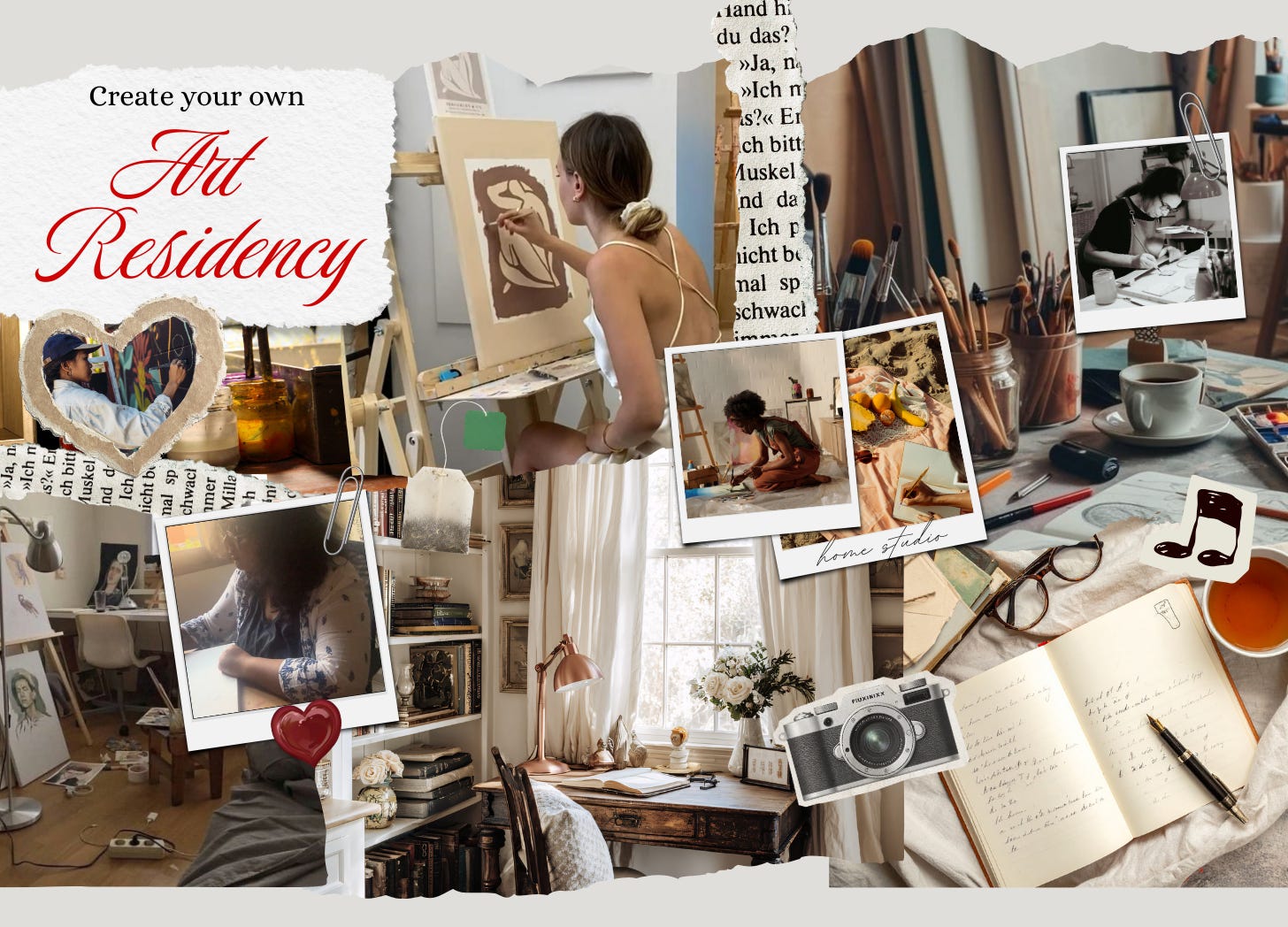 How to create your own Art/Writing Residency at Home