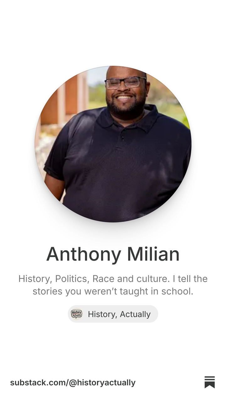 Anthony M, Public Historian | Substack