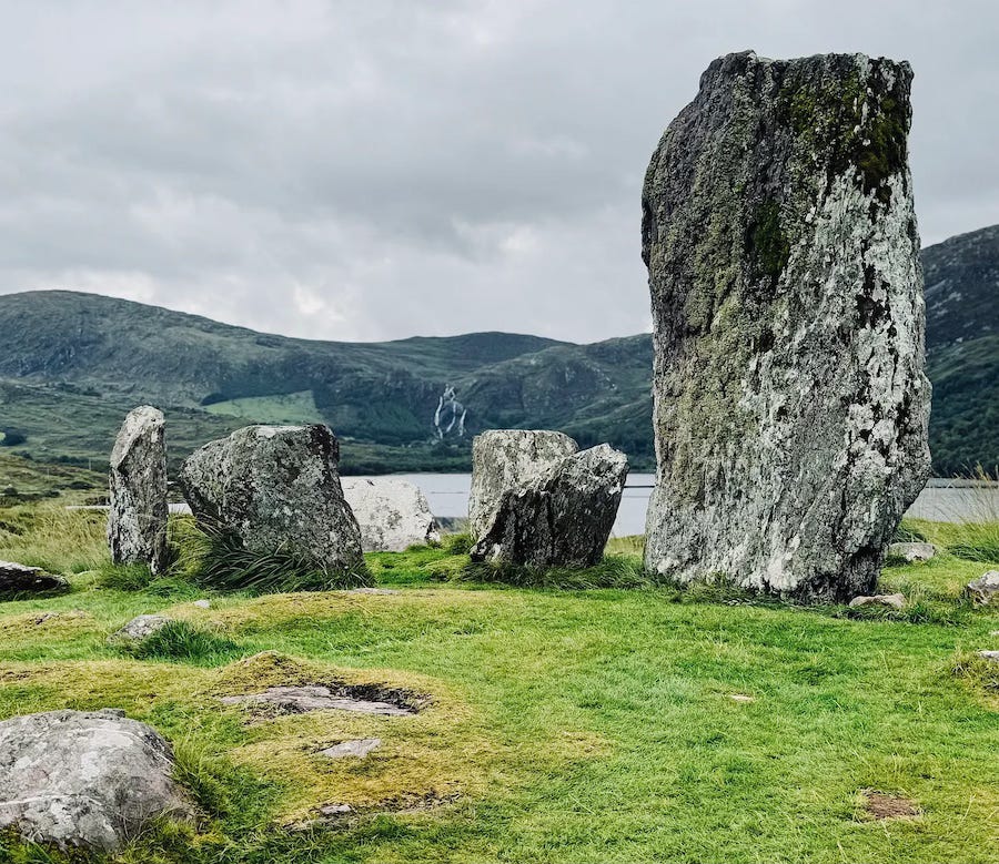 The Uragh stone circle, in County Kerry, Ireland.