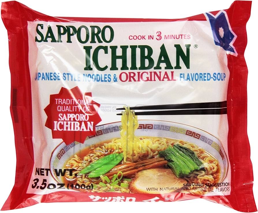 Amazon.com: Sapporo Ichiban Japanese Style Noodles & Original Flavored  Soup, 3.5 Oz : Grocery & Gourmet Food