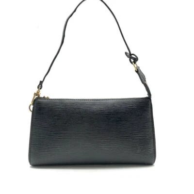 LOUIS VUITTON Epi Pochette Accessoires Pouch Black M52942 AR0959 Authentic LV - Picture 1 of 11