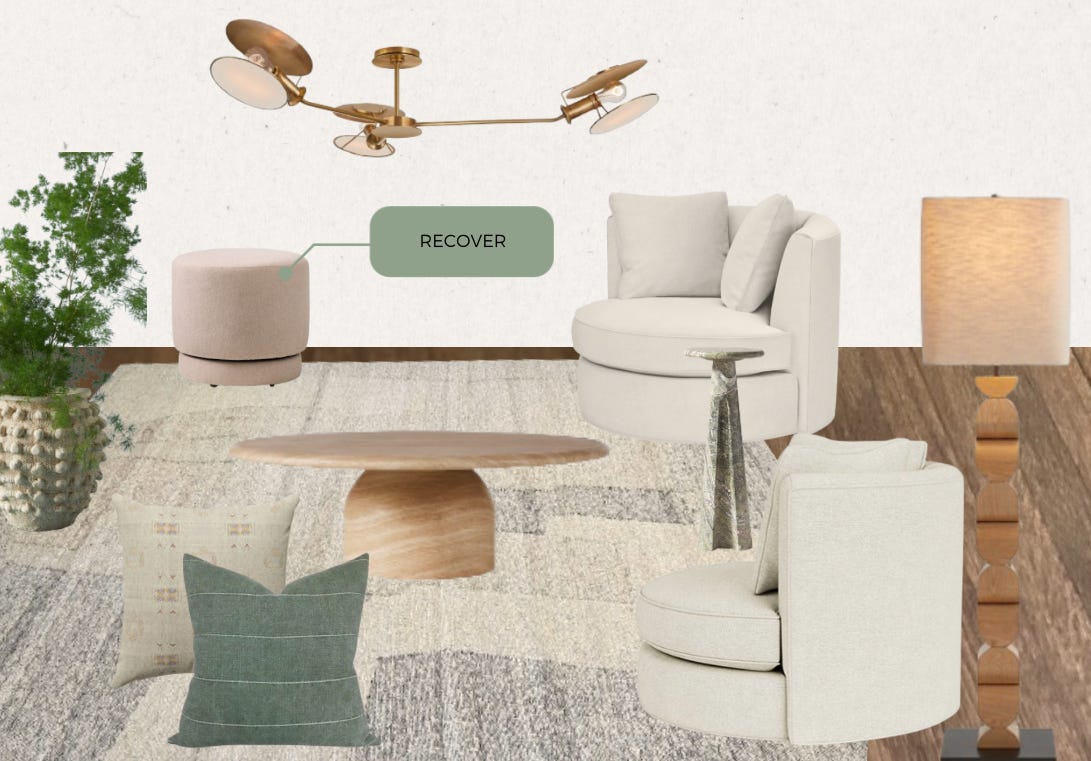 living room design, living room layout, living room sketch, design rendering