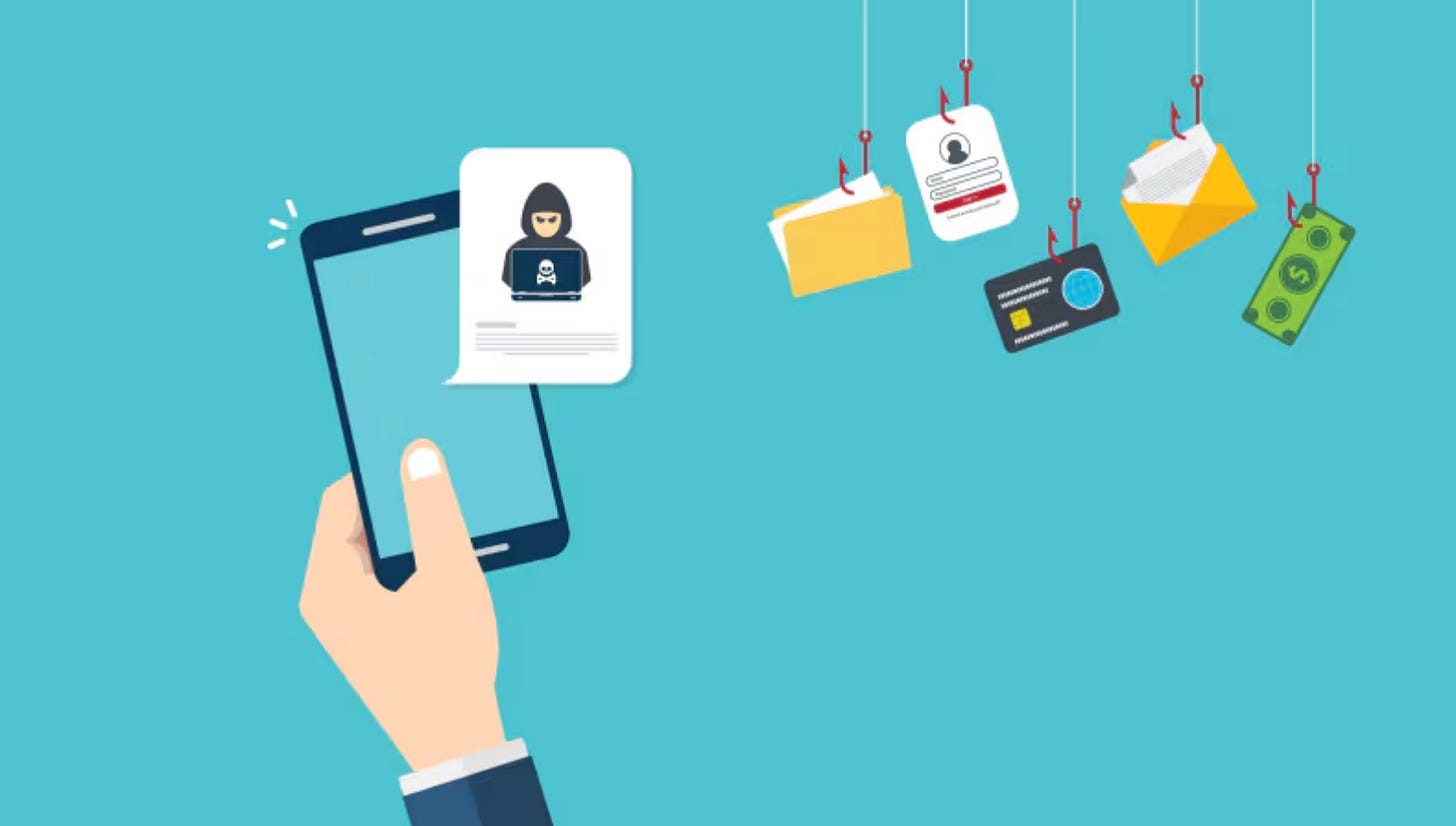 Flat Isometric Vector Concept Of Phishing Computer Virus Hacking Stock Illustration