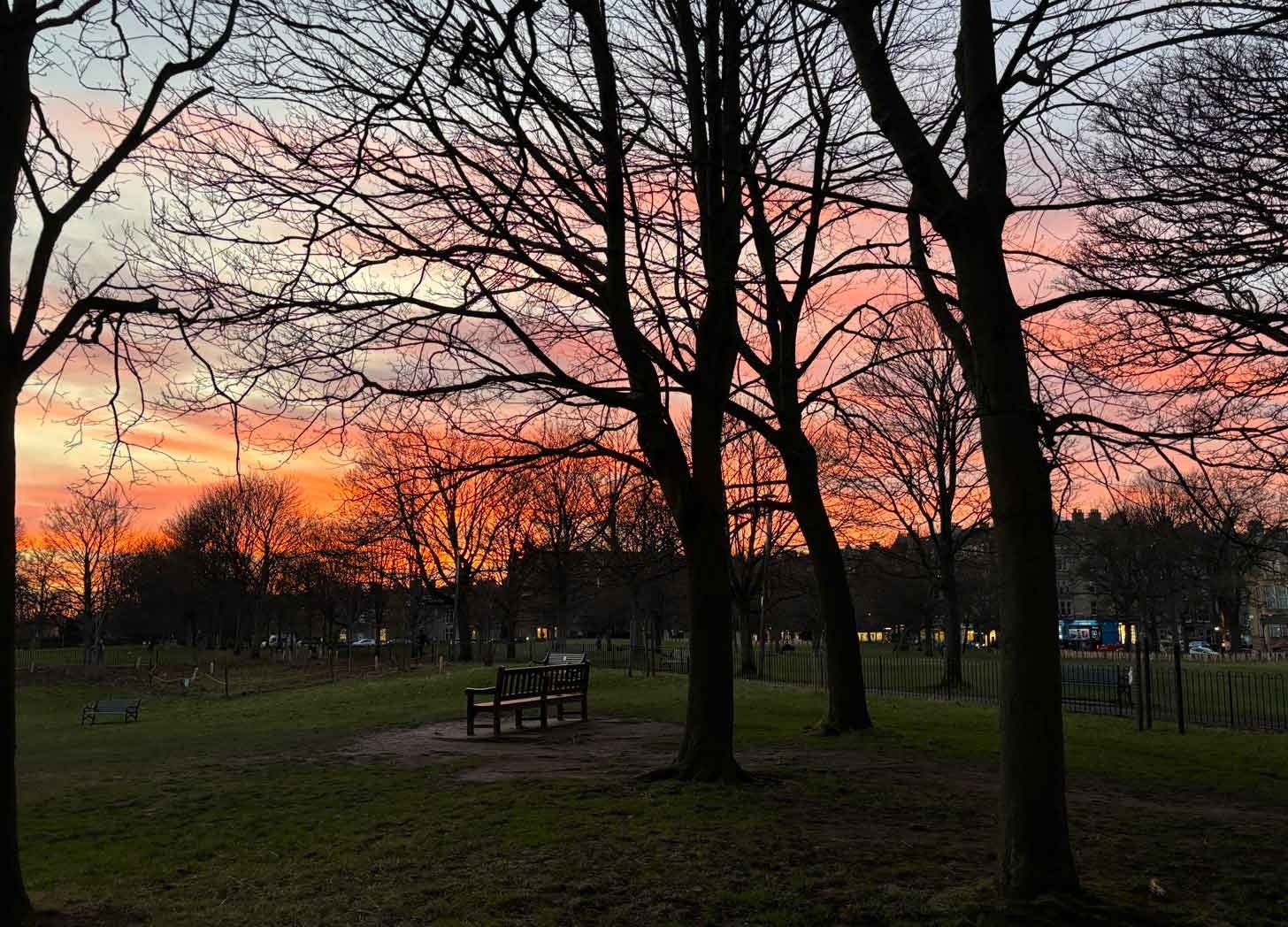 Sunset - Bruntsfield Links