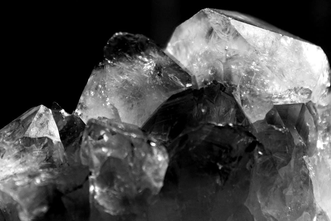 purple and white crystal stone