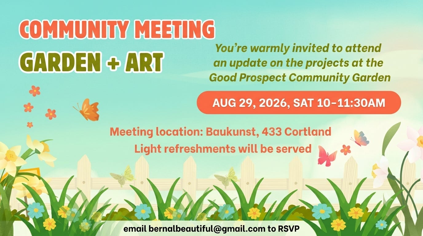 🌱 Community Meeting: Garden & Art 🌱 Community Meeting: Garden & Art