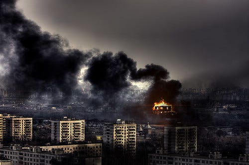 "City on Fire" by ˙Cаvin 〄 is licensed under CC BY 2.0