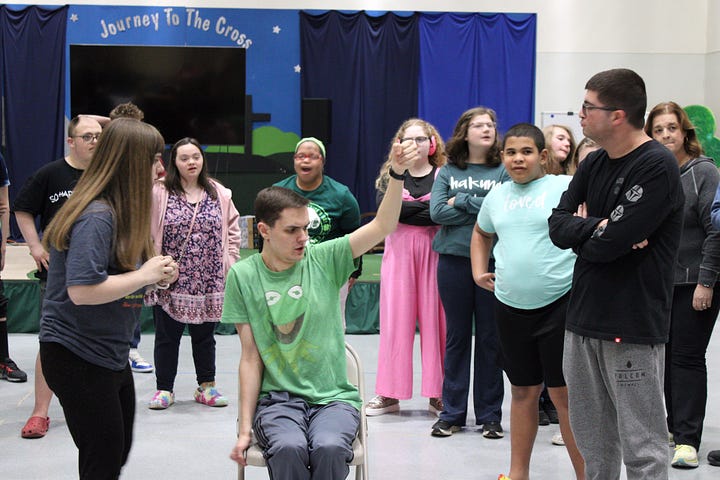 The cast of "Seussical Jr." rehearse for this weekend's production. Photos courtesy STEP VA.