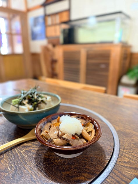 Unagi at Koyia (taku unaju, unatotodon, and sansai tofu)