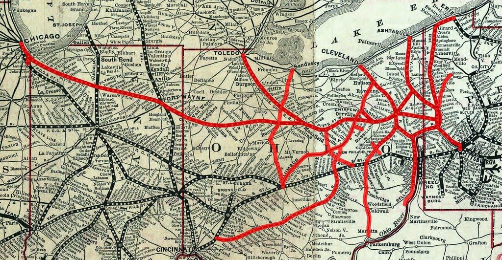 Lines operated by the Pennsylvania Company before its demi… | Flickr