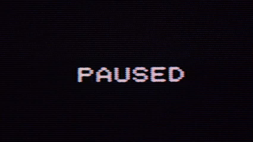 Retro Videogame GAME PAUSED Text On Stock Video Pond5, 50% OFF
